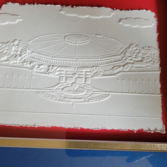 Calamita 3D Washington DC In Legno, Souvenir USA, 8x7,6 Cm, Per Frigorifero E Decorazione